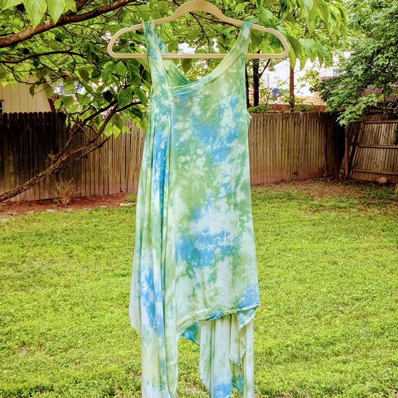 Yes World Boutique Emerald Ocean Sidetail Tunic - Picture 4 of 4